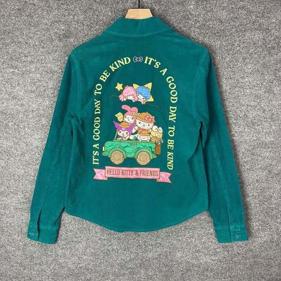 Sanrio Tops - NEW Hello Kitty and Friends‎ Sanrio Corduroy Shirt Embroidered Medium
